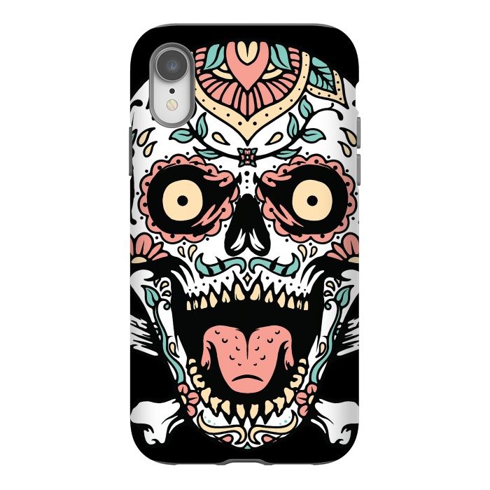 iPhone Xr StrongFit Mexican Skull 1 by Afif Quilimo