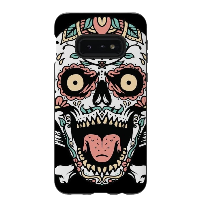 Galaxy S10e StrongFit Mexican Skull 1 by Afif Quilimo