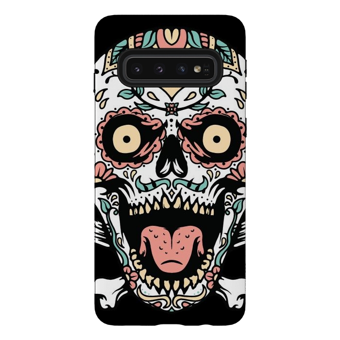 Galaxy S10 StrongFit Mexican Skull 1 by Afif Quilimo