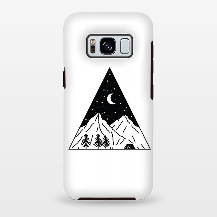 Galaxy S8 plus StrongFit Night Camping Triangle by Afif Quilimo