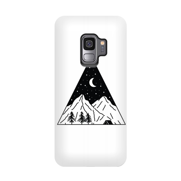 Galaxy S9 StrongFit Night Camping Triangle by Afif Quilimo