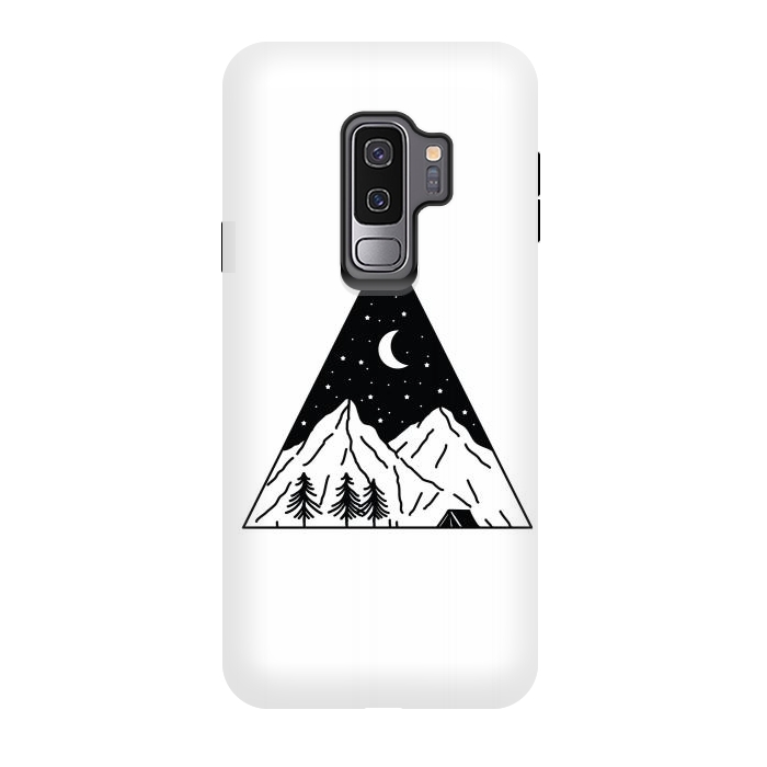 Galaxy S9 plus StrongFit Night Camping Triangle by Afif Quilimo