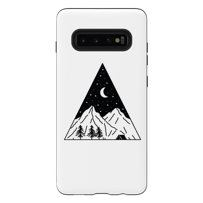 Galaxy S10 plus StrongFit Night Camping Triangle by Afif Quilimo