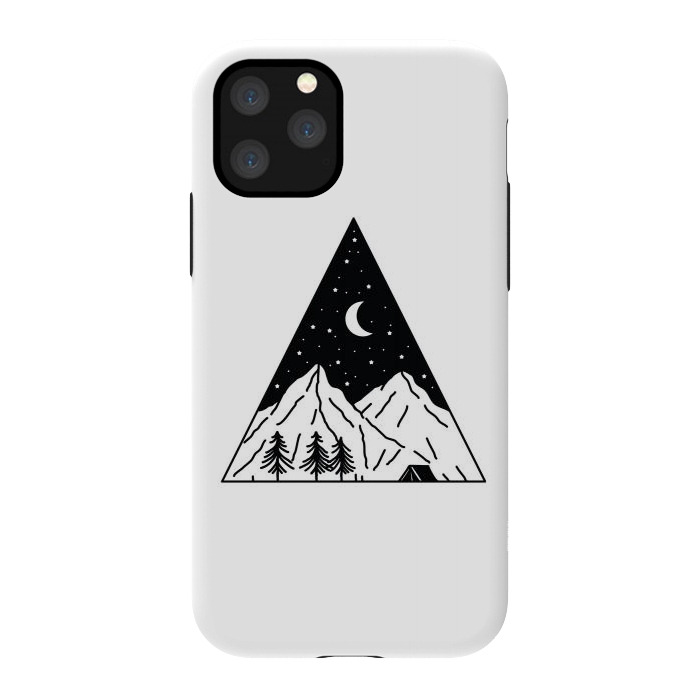 iPhone 11 Pro StrongFit Night Camping Triangle by Afif Quilimo