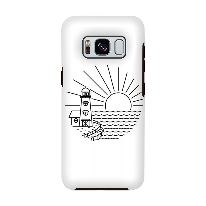 Galaxy S8 StrongFit Lighthouse and Sunset by Afif Quilimo