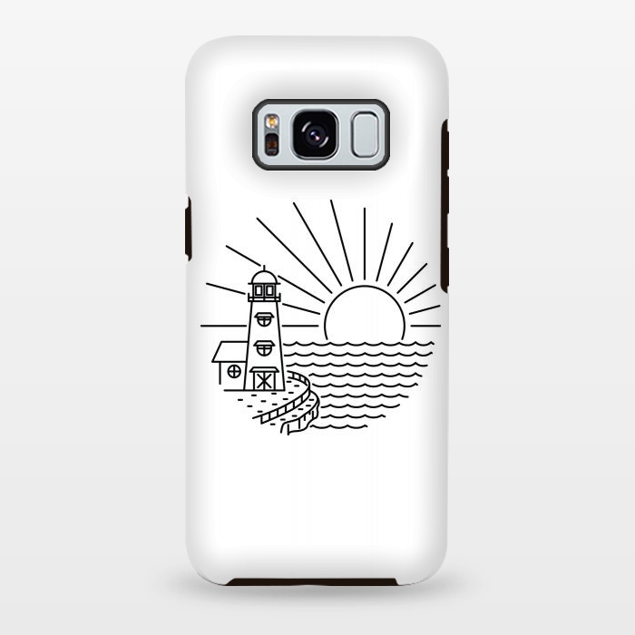 Galaxy S8 plus StrongFit Lighthouse and Sunset by Afif Quilimo