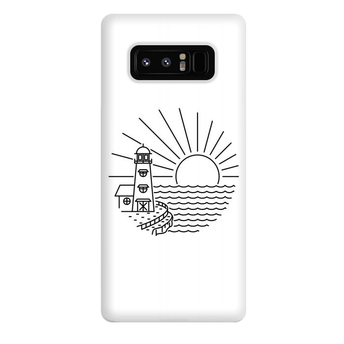 Galaxy Note 8 StrongFit Lighthouse and Sunset by Afif Quilimo