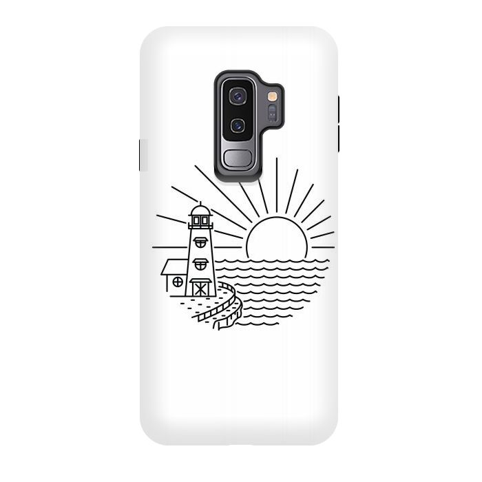Galaxy S9 plus StrongFit Lighthouse and Sunset by Afif Quilimo
