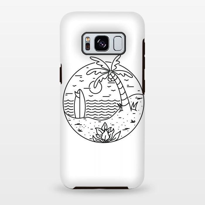 Galaxy S8 plus StrongFit Surf and Beach by Afif Quilimo