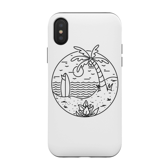 iPhone Xs / X StrongFit Surf and Beach by Afif Quilimo