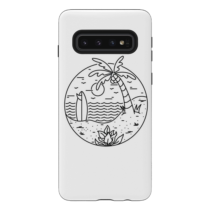 Galaxy S10 StrongFit Surf and Beach by Afif Quilimo