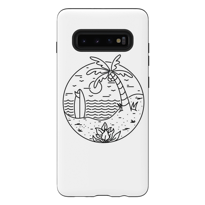 Galaxy S10 plus StrongFit Surf and Beach by Afif Quilimo