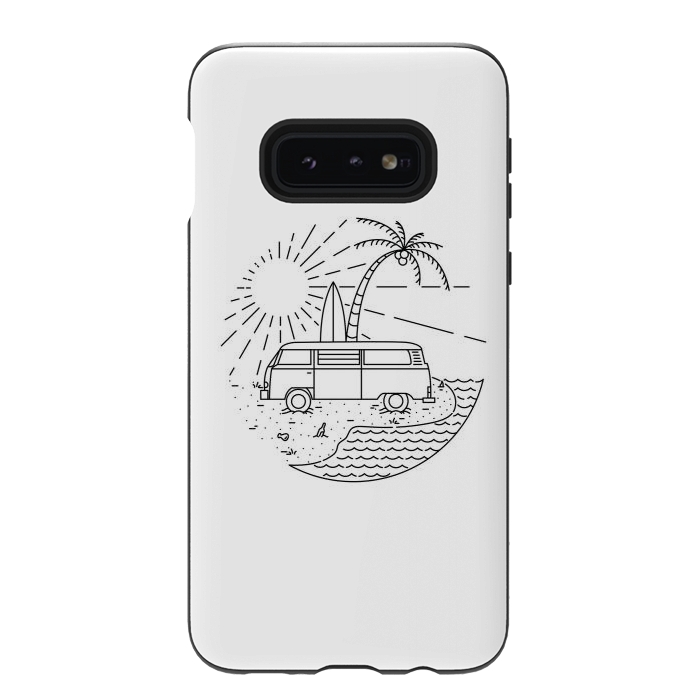 Galaxy S10e StrongFit Van and Beach by Afif Quilimo