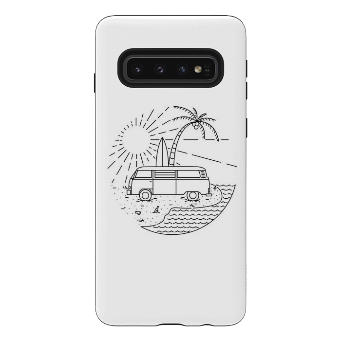 Galaxy S10 StrongFit Van and Beach by Afif Quilimo
