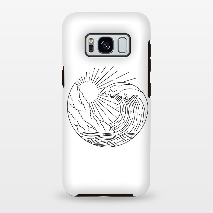Galaxy S8 plus StrongFit Wave and Cliff by Afif Quilimo