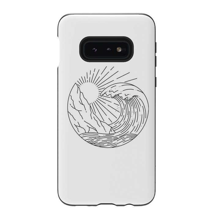 Galaxy S10e StrongFit Wave and Cliff by Afif Quilimo