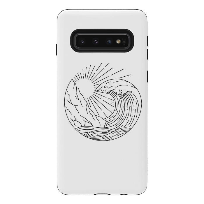 Galaxy S10 StrongFit Wave and Cliff by Afif Quilimo