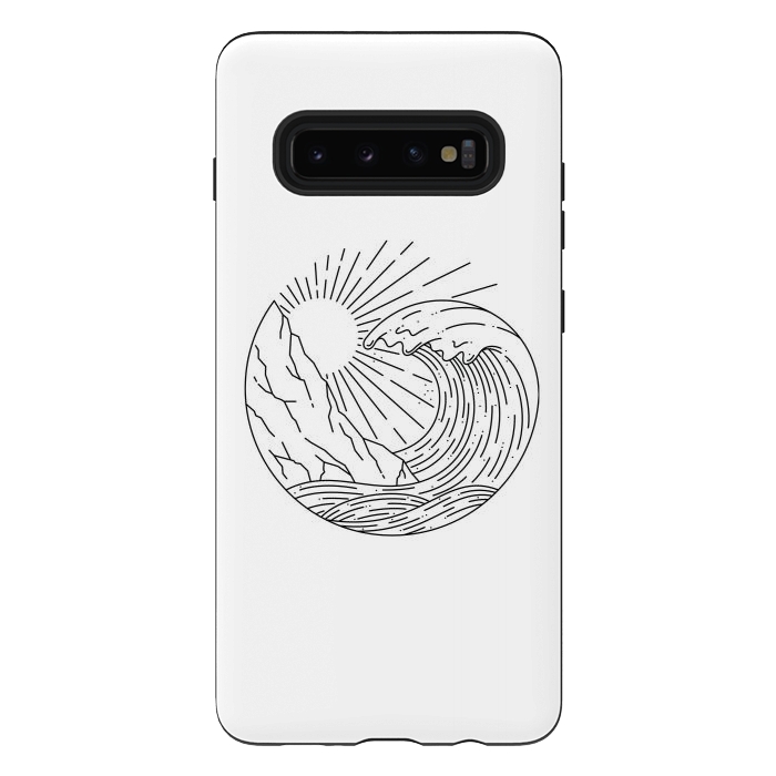 Galaxy S10 plus StrongFit Wave and Cliff by Afif Quilimo