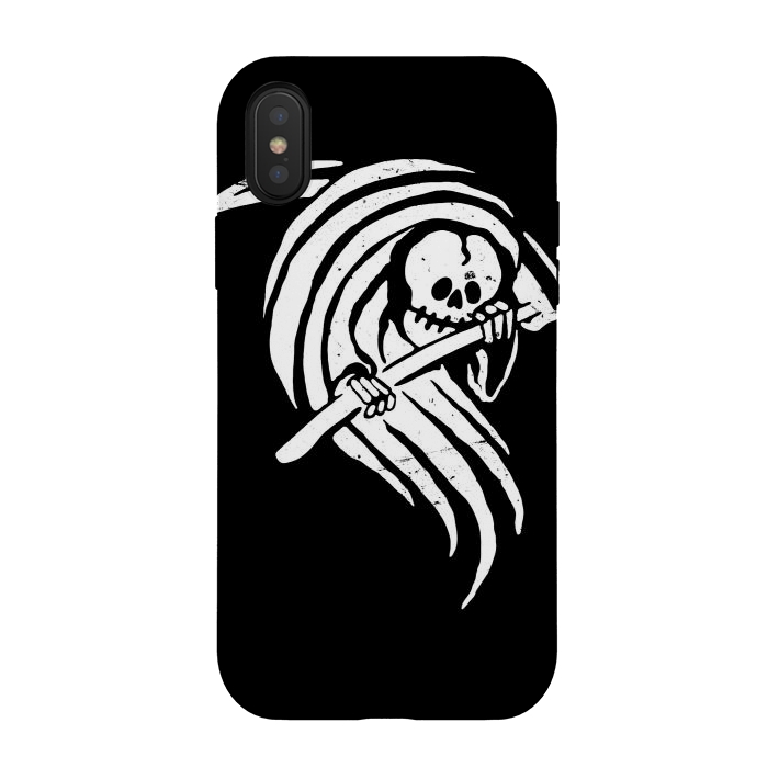 iPhone Xs / X StrongFit Grim Reaper by Afif Quilimo