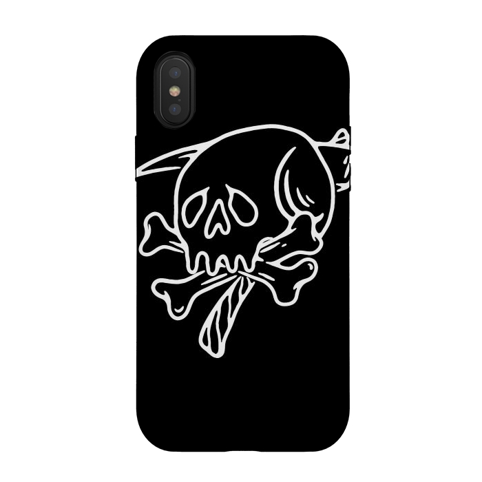 iPhone Xs / X StrongFit Skull Reaper by Afif Quilimo