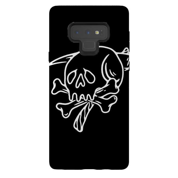 Galaxy Note 9 StrongFit Skull Reaper by Afif Quilimo