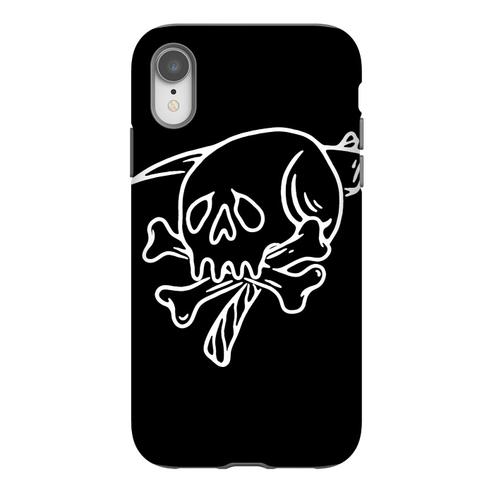 iPhone Xr StrongFit Skull Reaper by Afif Quilimo