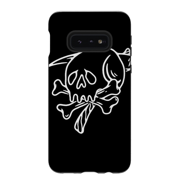 Galaxy S10e StrongFit Skull Reaper by Afif Quilimo
