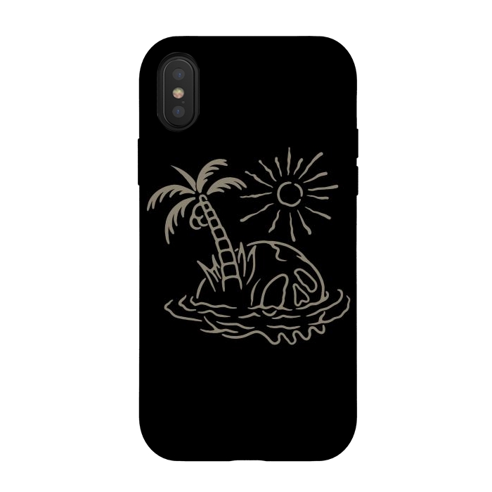 iPhone Xs / X StrongFit Skull Island 1 by Afif Quilimo