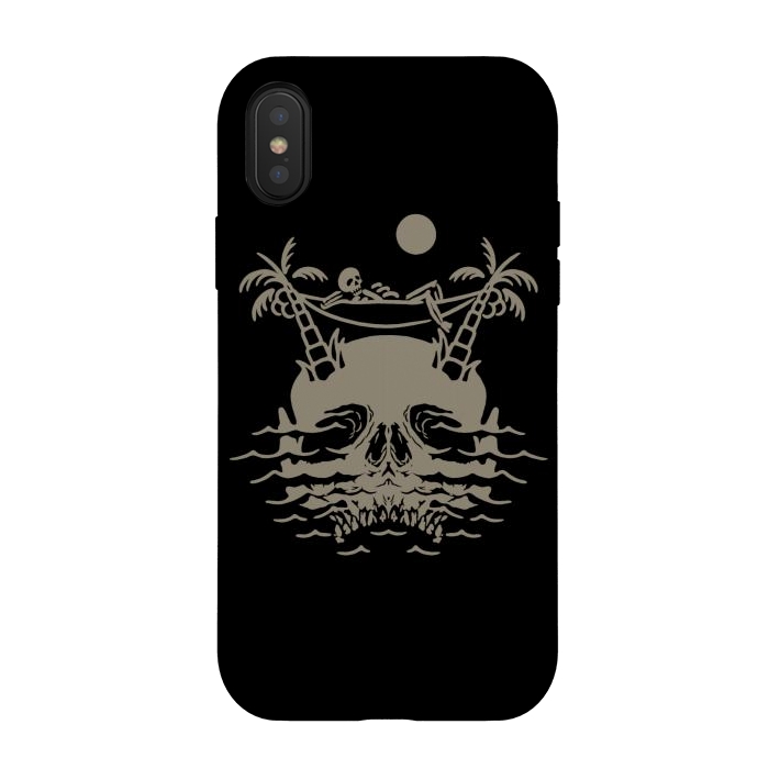 iPhone Xs / X StrongFit Skull Island 3 by Afif Quilimo
