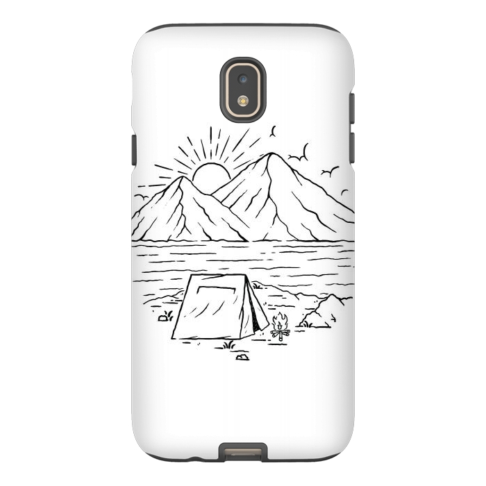 Galaxy J7 StrongFit Camping Lake and Mountain by Afif Quilimo