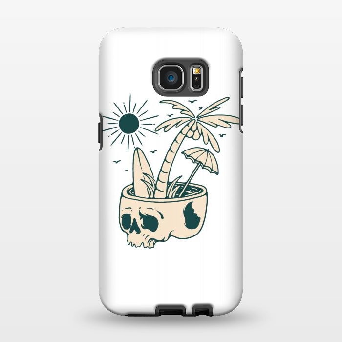 Galaxy S7 EDGE StrongFit Skull Summer 1 by Afif Quilimo
