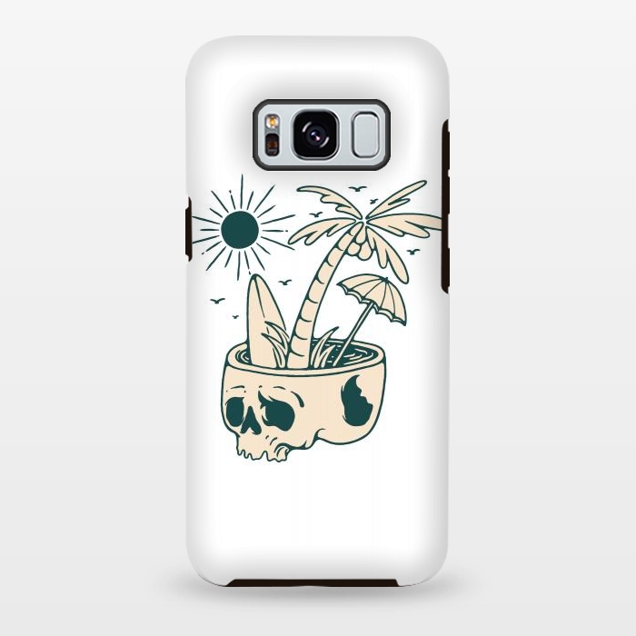 Galaxy S8 plus StrongFit Skull Summer 1 by Afif Quilimo
