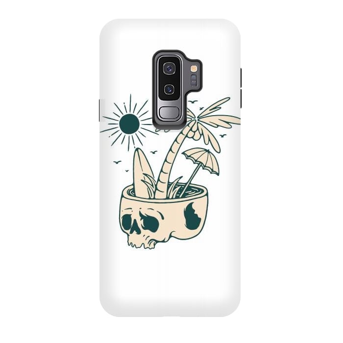 Galaxy S9 plus StrongFit Skull Summer 1 by Afif Quilimo