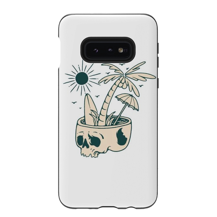 Galaxy S10e StrongFit Skull Summer 1 by Afif Quilimo