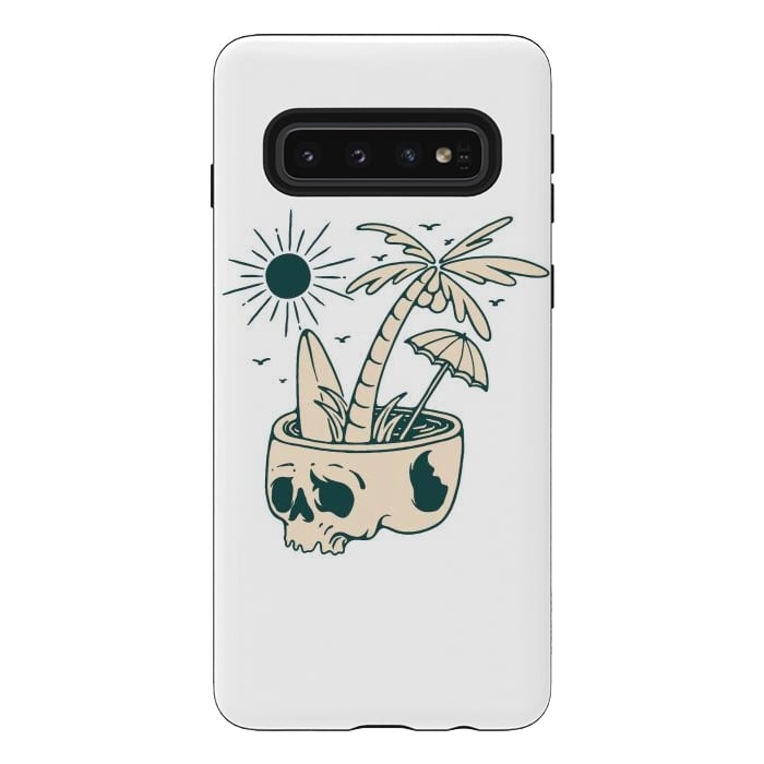 Galaxy S10 StrongFit Skull Summer 1 by Afif Quilimo