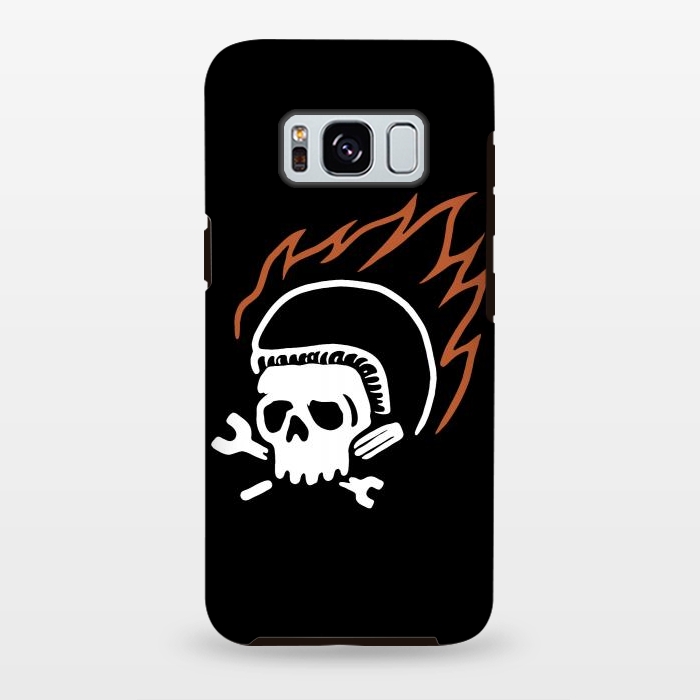 Galaxy S8 plus StrongFit Biker Fire by Afif Quilimo