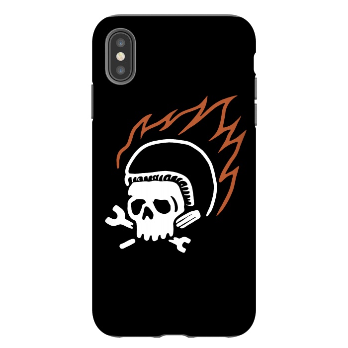 iPhone Xs Max StrongFit Biker Fire by Afif Quilimo