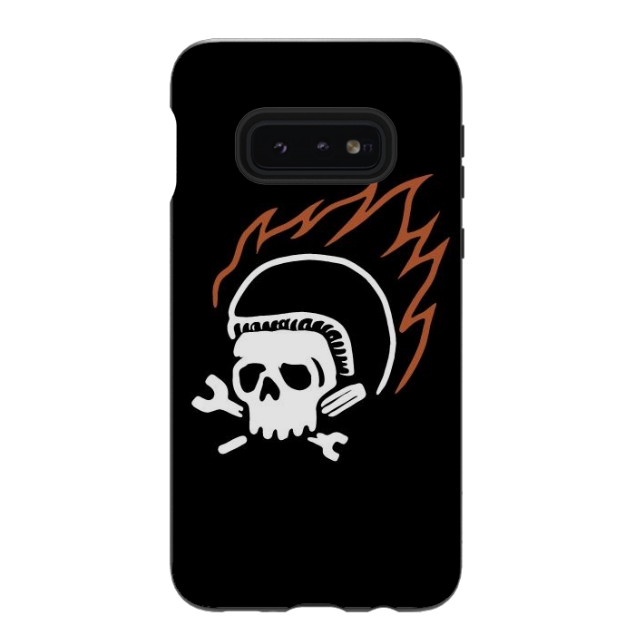 Galaxy S10e StrongFit Biker Fire by Afif Quilimo