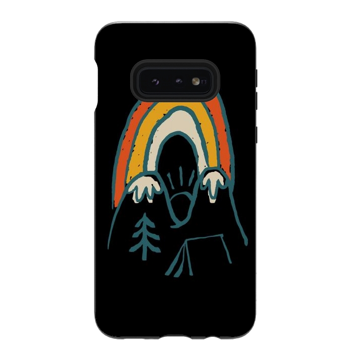 Galaxy S10e StrongFit Mountain and Rainbow by Afif Quilimo