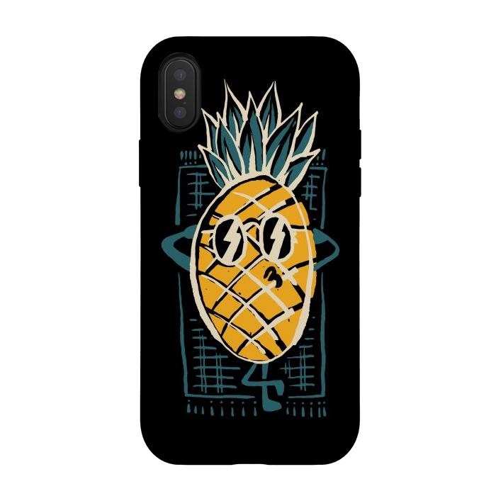 iPhone Xs / X StrongFit Pineapple Sunbathe 1 by Afif Quilimo