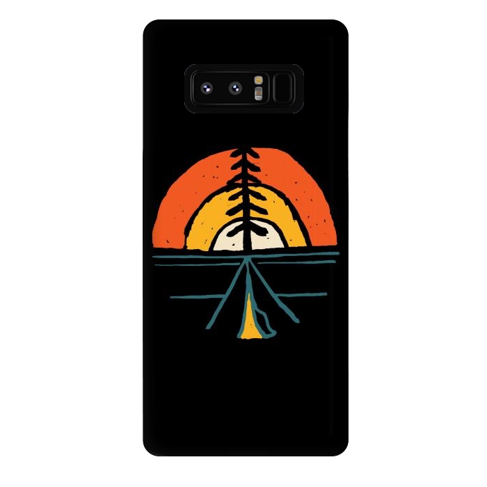 Galaxy Note 8 StrongFit Camp and Sunset by Afif Quilimo
