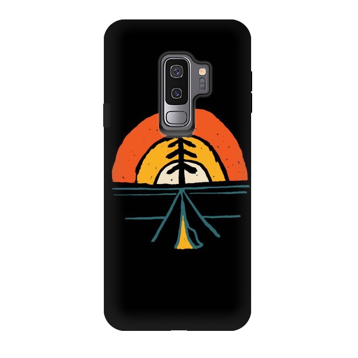 Galaxy S9 plus StrongFit Camp and Sunset by Afif Quilimo