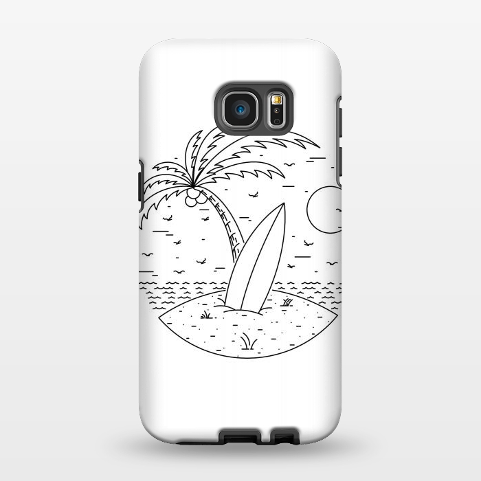Galaxy S7 EDGE StrongFit Surf Board by Afif Quilimo