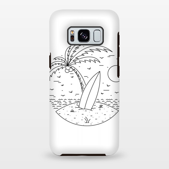 Galaxy S8 plus StrongFit Surf Board by Afif Quilimo