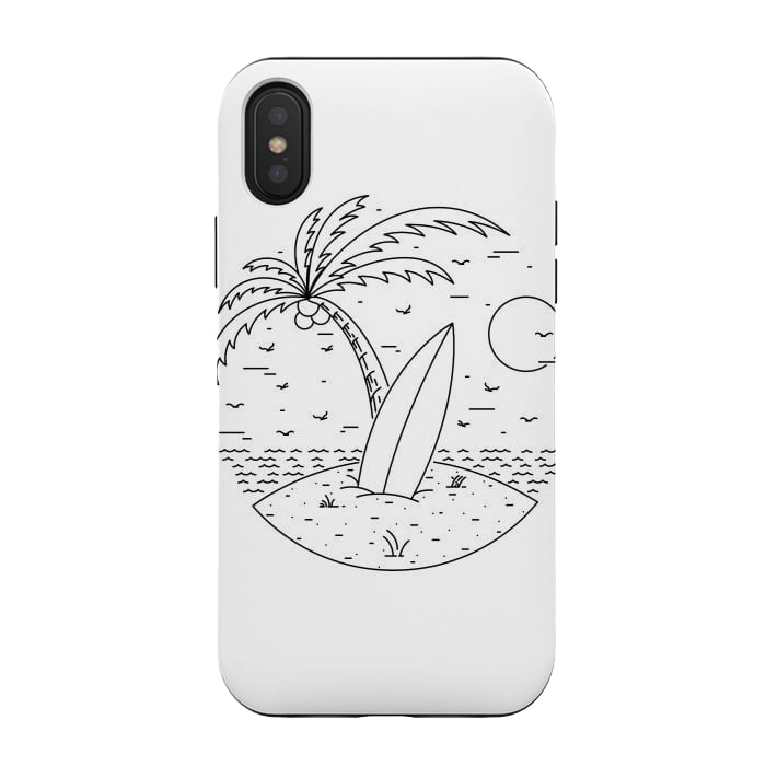 iPhone Xs / X StrongFit Surf Board by Afif Quilimo