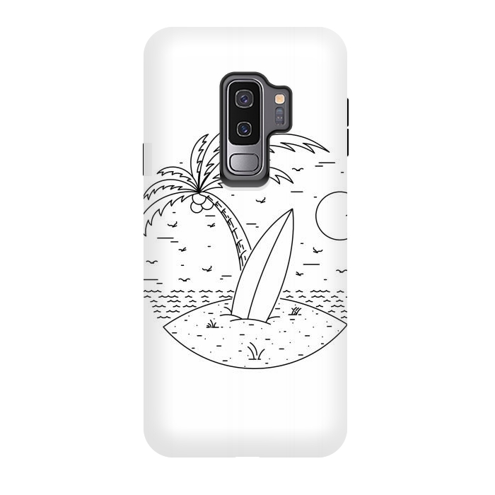 Galaxy S9 plus StrongFit Surf Board by Afif Quilimo