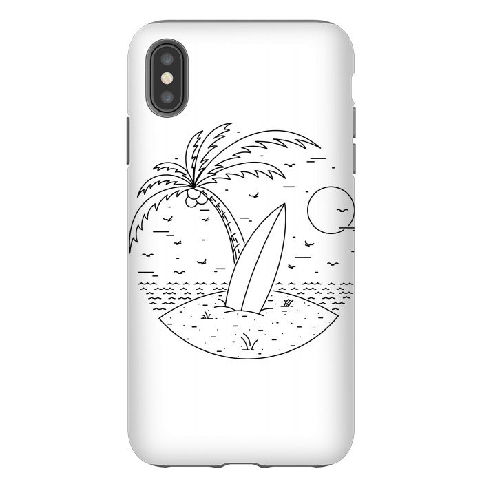 iPhone Xs Max StrongFit Surf Board by Afif Quilimo
