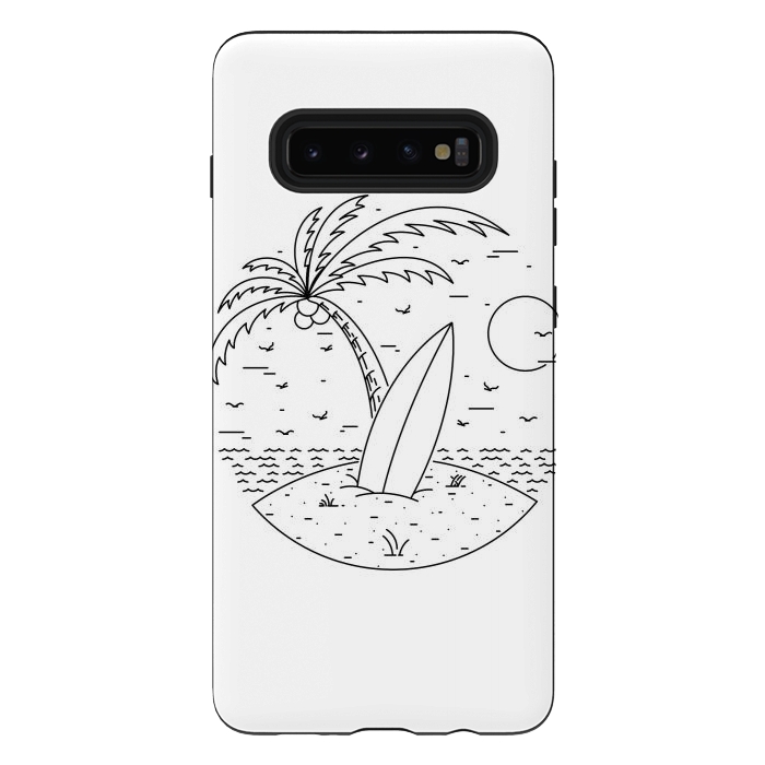 Galaxy S10 plus StrongFit Surf Board by Afif Quilimo