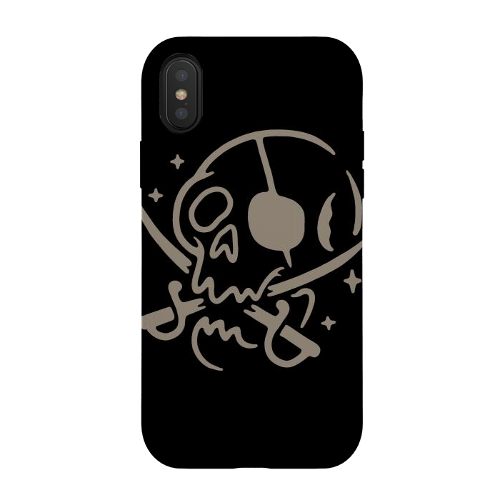 iPhone Xs / X StrongFit Skull and Swords by Afif Quilimo
