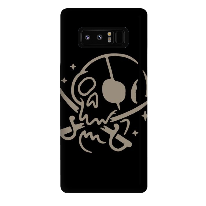 Galaxy Note 8 StrongFit Skull and Swords by Afif Quilimo